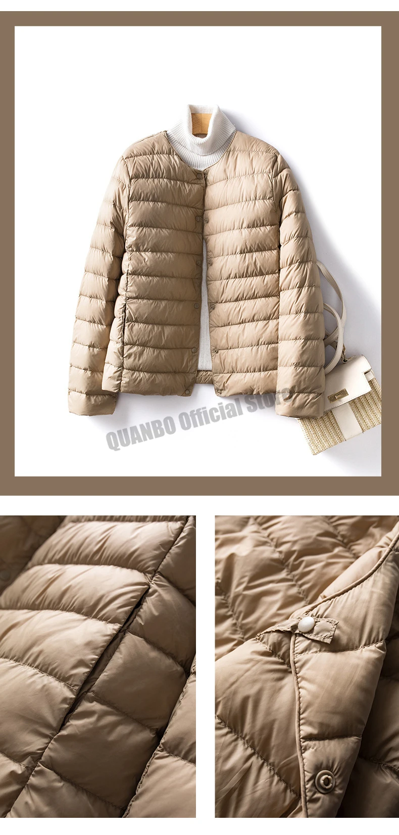 V-Neck Down Jacket — Image 21