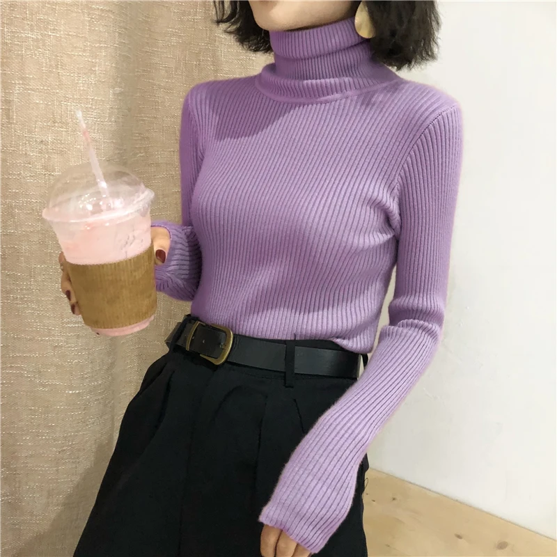 بلوفر كوري شتوي برقبة عالية — صورة 28