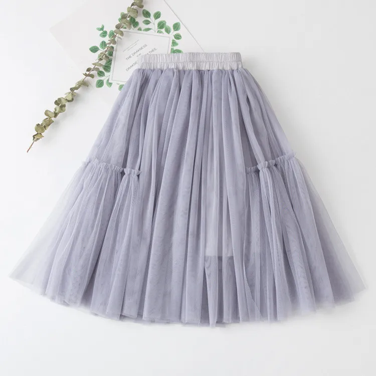 Girls' Lace Cotton Pleated Skirt — Image 8