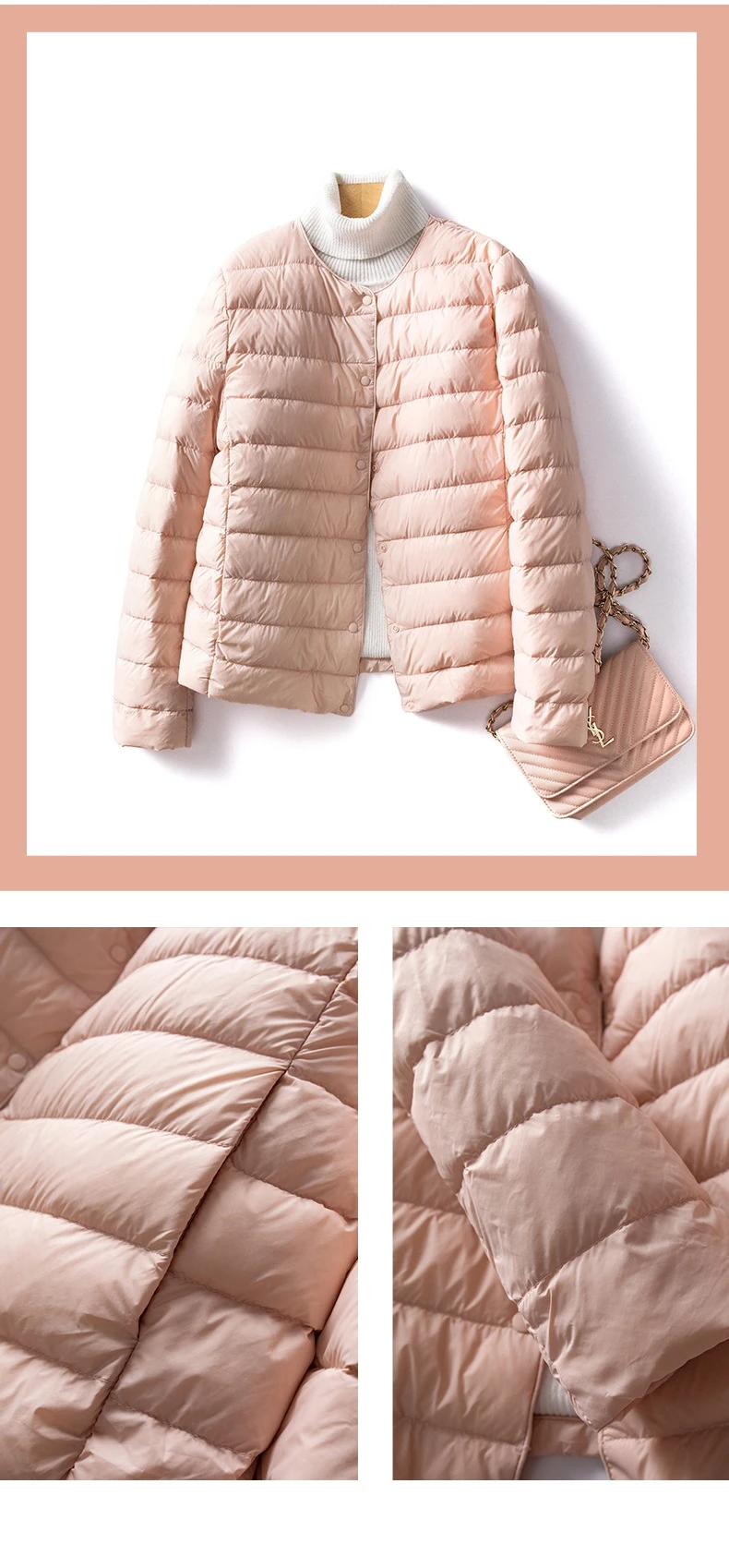 V-Neck Down Jacket — Image 24