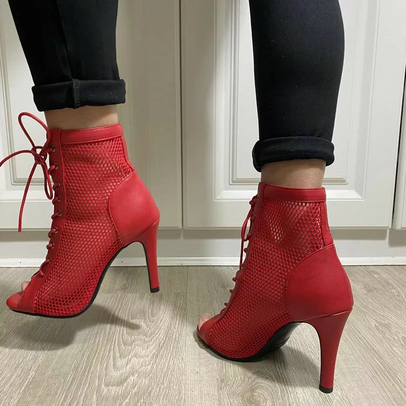 Mesh Summer High Heels — Image 42