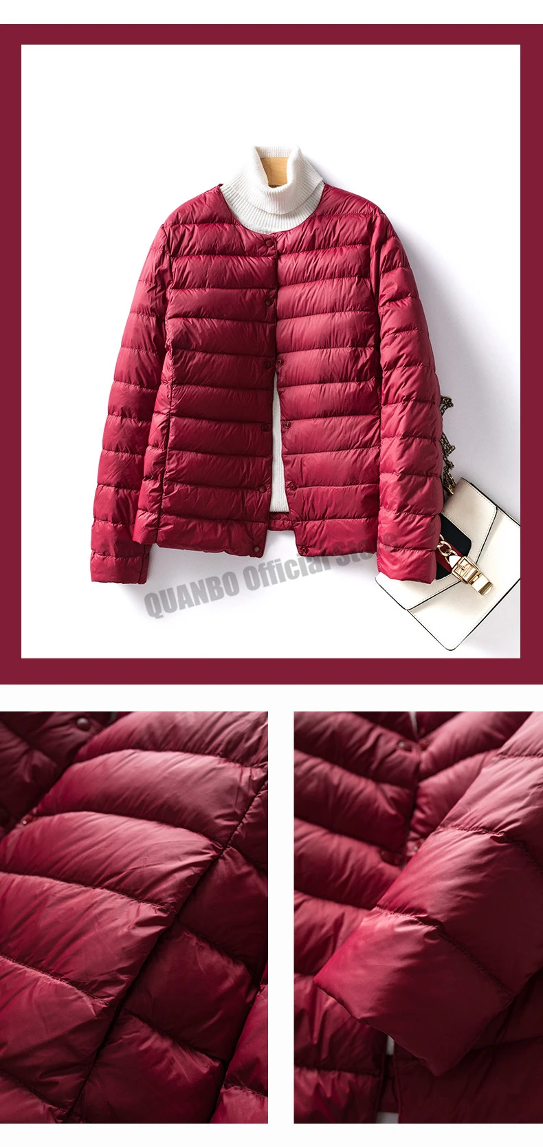 V-Neck Down Jacket — Image 18
