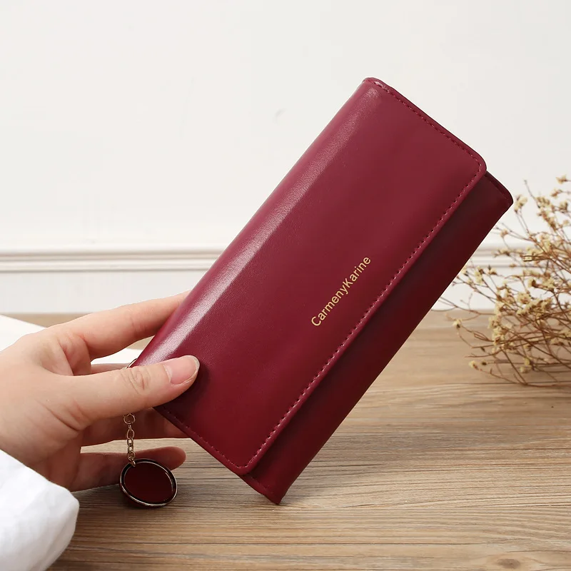 Casual Leather Long Wallet — Image 6