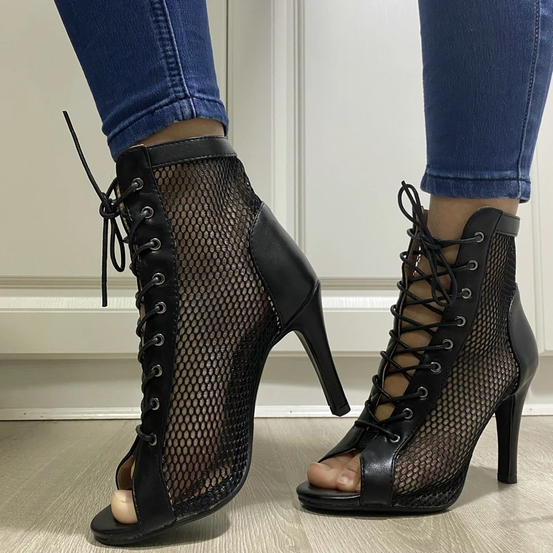 Mesh Summer High Heels — Image 15