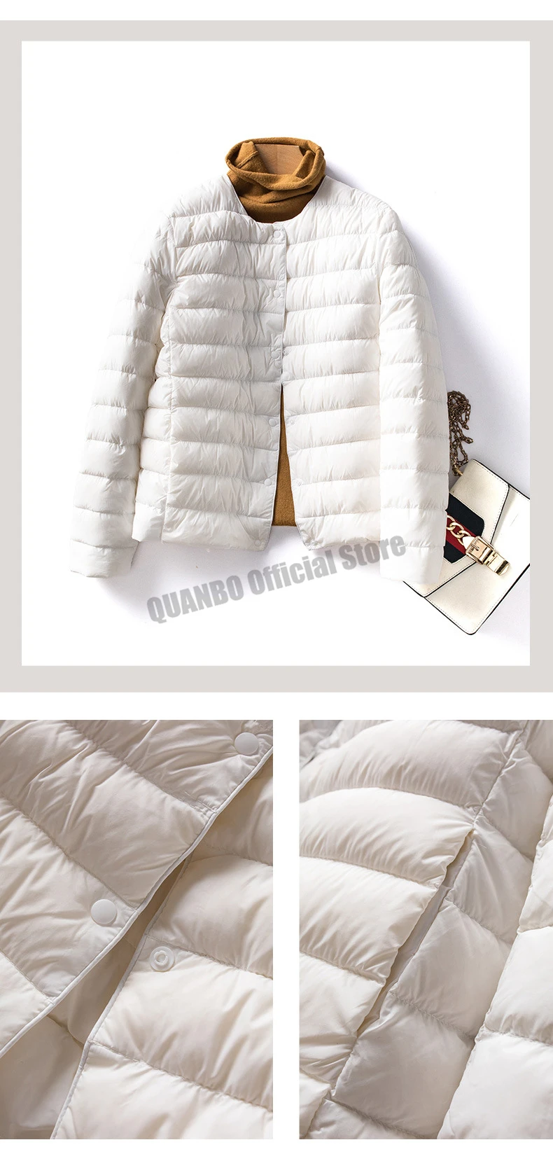 V-Neck Down Jacket — Image 16