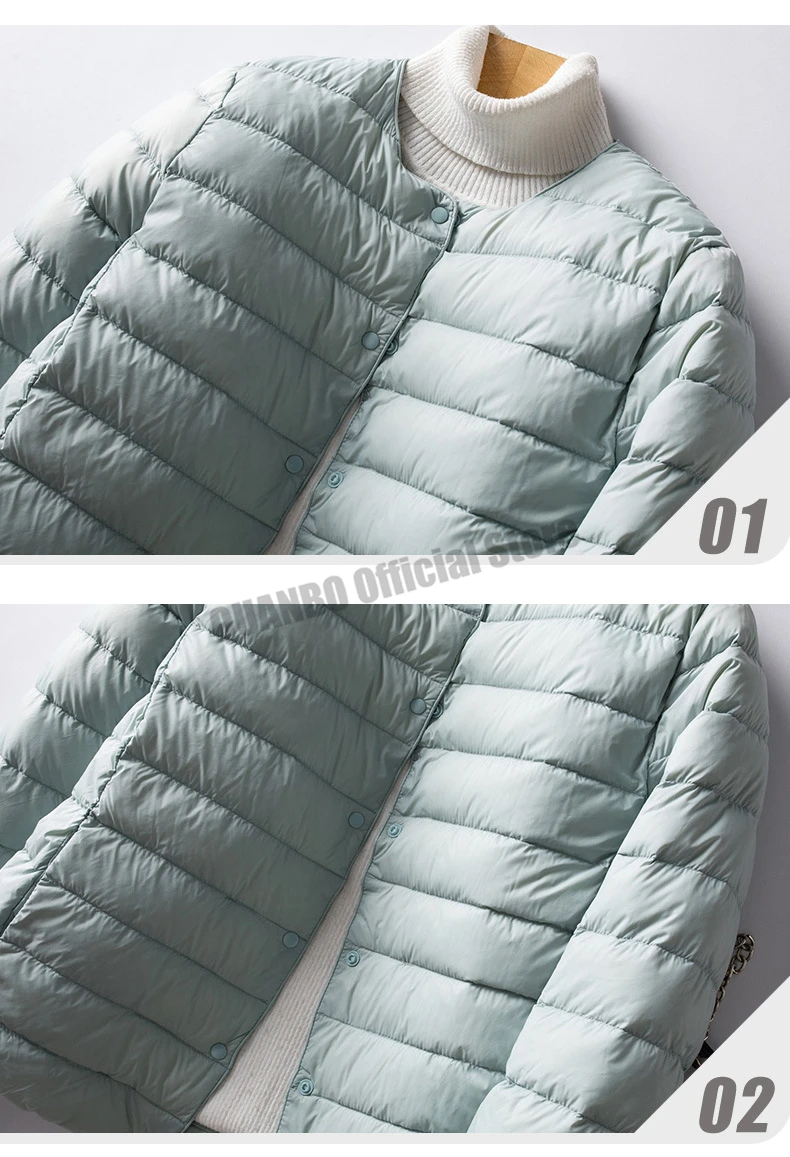 V-Neck Down Jacket — Image 11