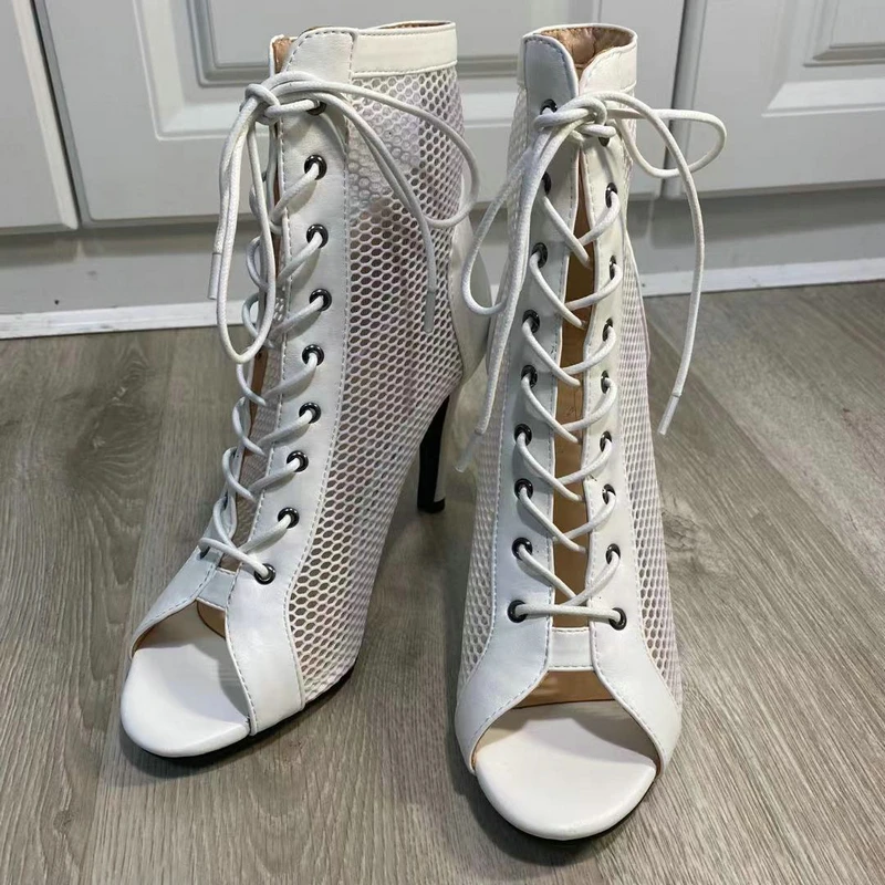 Mesh Summer High Heels — Image 27