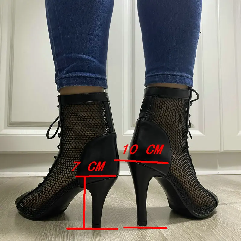 Mesh Summer High Heels — Image 19