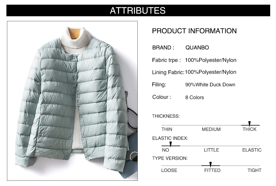 V-Neck Down Jacket — Image 6