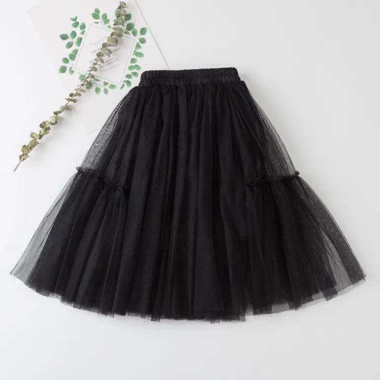 Girls' Lace Cotton Pleated Skirt — Image 7