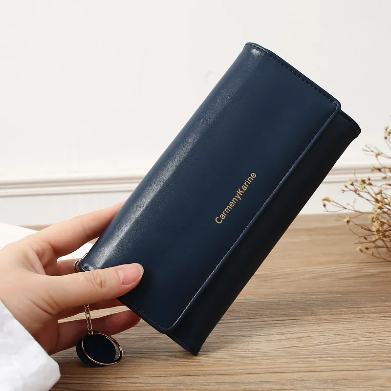 Casual Leather Long Wallet — Image 5