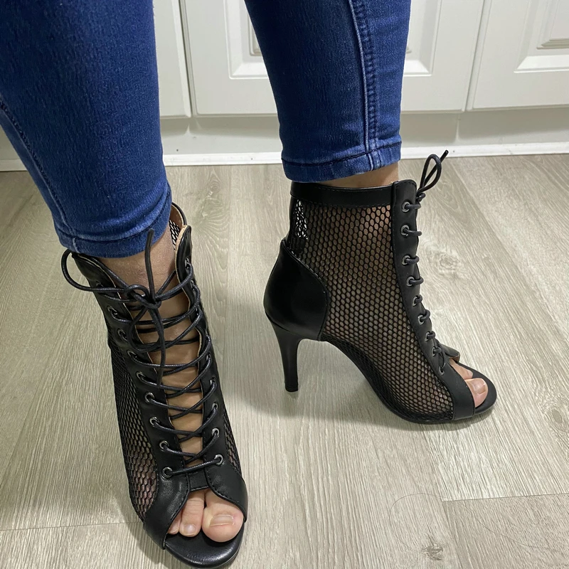 Mesh Summer High Heels — Image 17