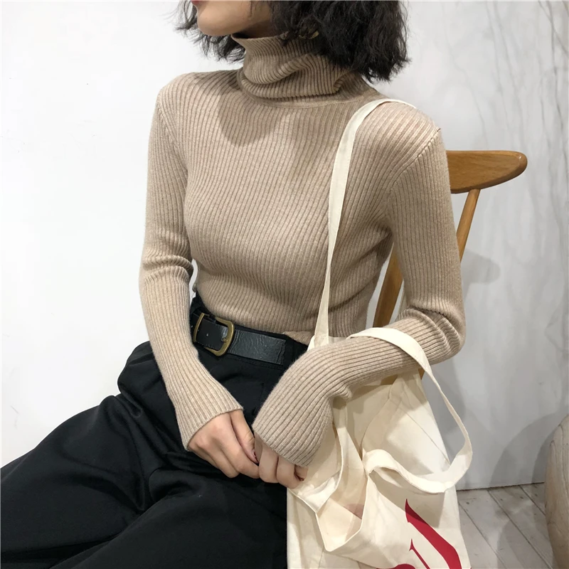 بلوفر كوري شتوي برقبة عالية — صورة 17