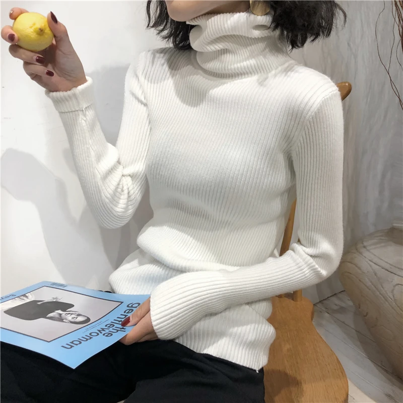 بلوفر كوري شتوي برقبة عالية — صورة 22