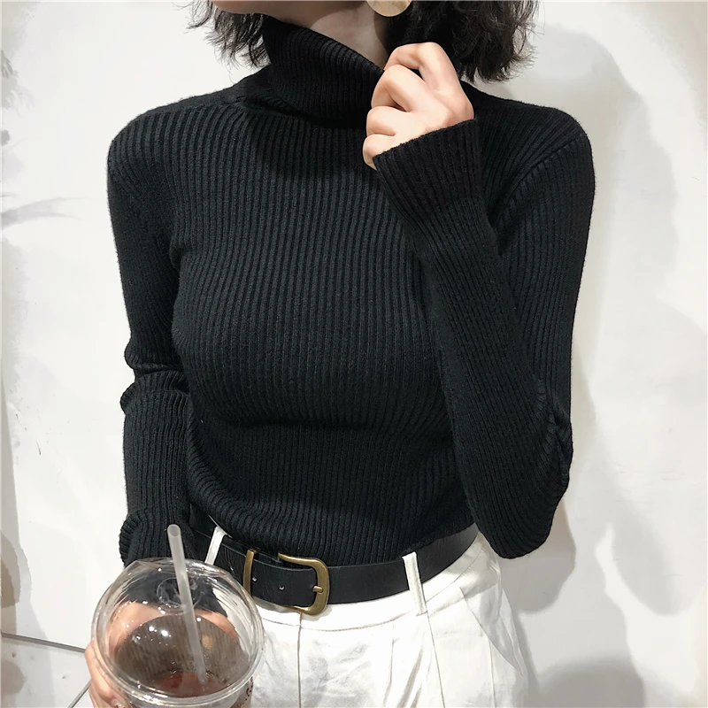 بلوفر كوري شتوي برقبة عالية — صورة 13