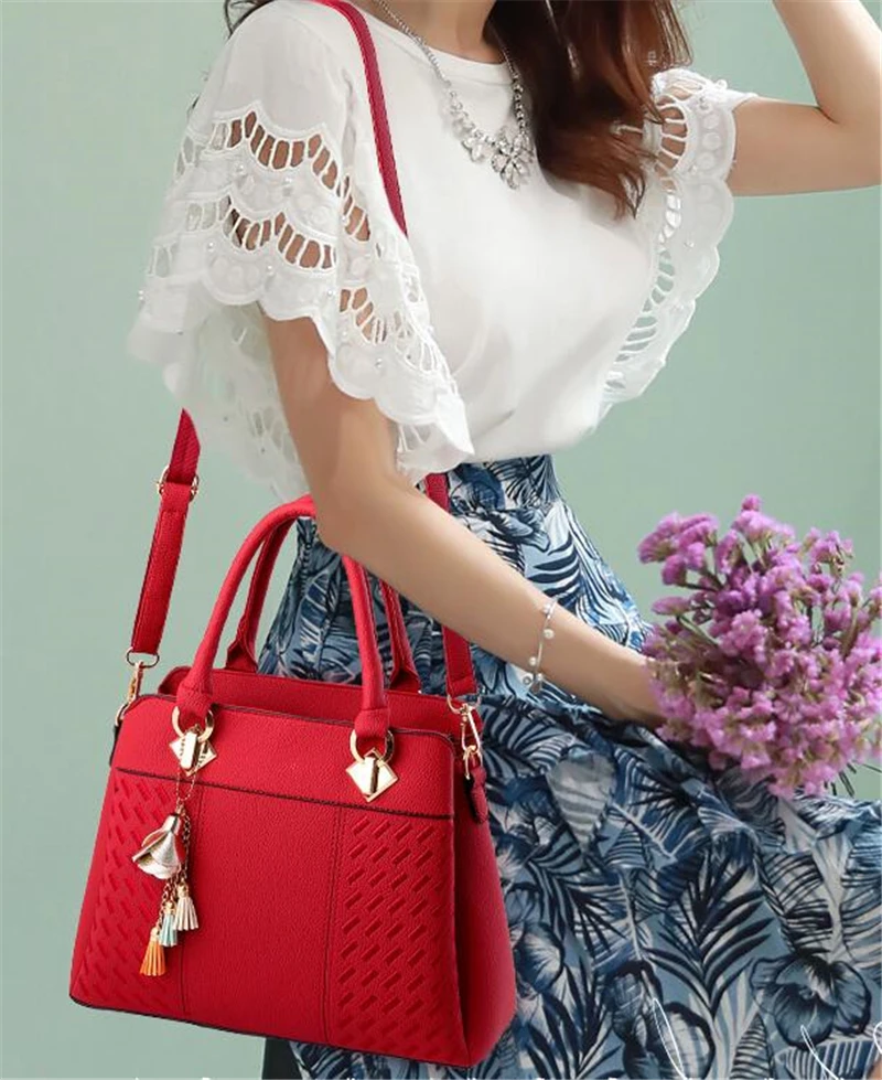 Crossbody Bag with Tassels — Image 6