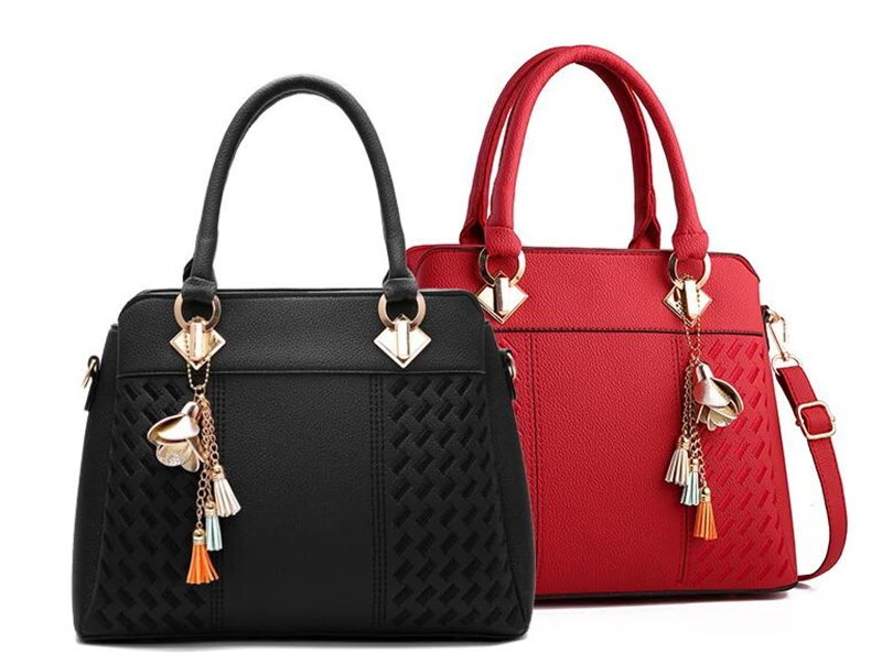 Crossbody Bag with Tassels — Image 8