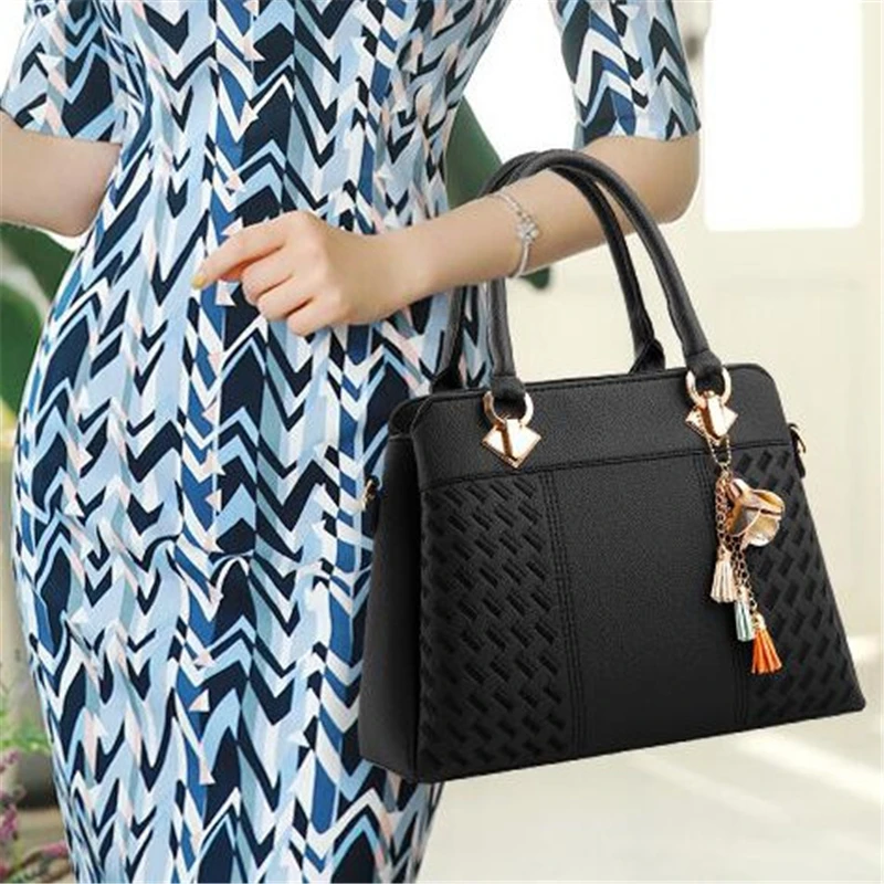 Crossbody Bag with Tassels — Image 7
