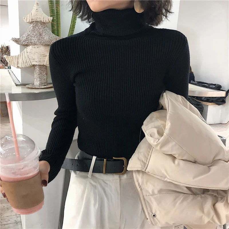 بلوفر كوري شتوي برقبة عالية — صورة 15