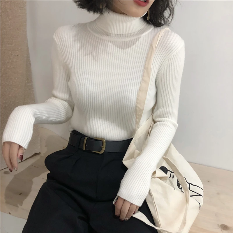 بلوفر كوري شتوي برقبة عالية — صورة 20