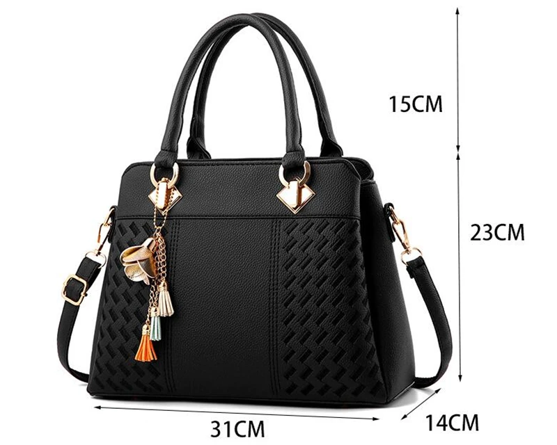 Crossbody Bag with Tassels — Image 18