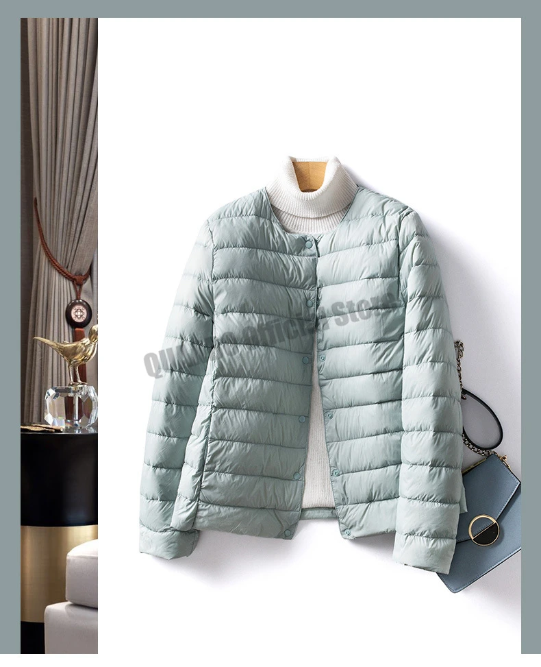 V-Neck Down Jacket — Image 9