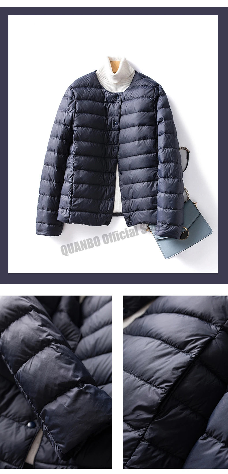 V-Neck Down Jacket — Image 20