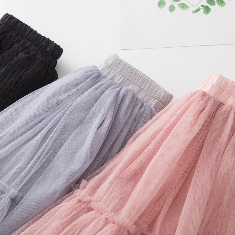 Girls' Lace Cotton Pleated Skirt — Image 9