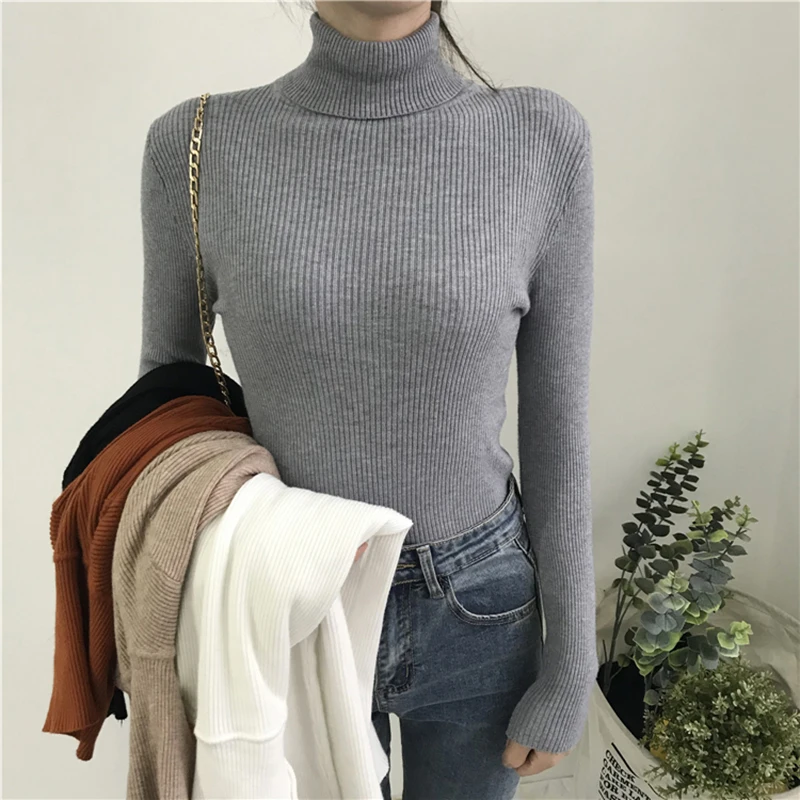 بلوفر كوري شتوي برقبة عالية — صورة 37