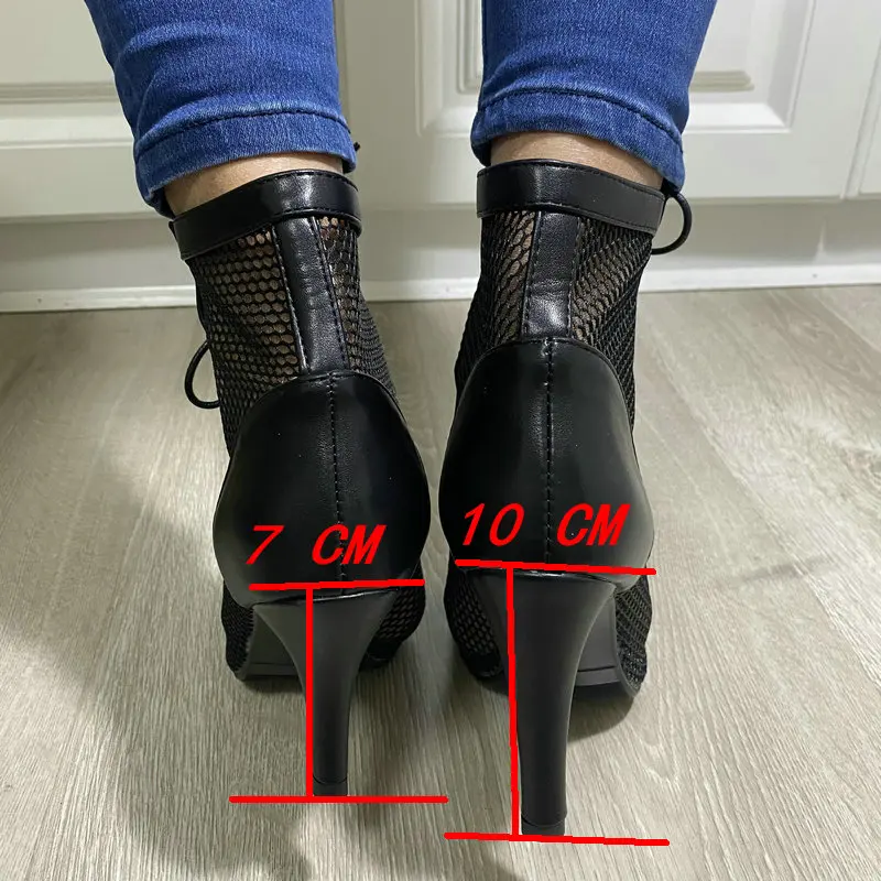 Mesh Summer High Heels — Image 21