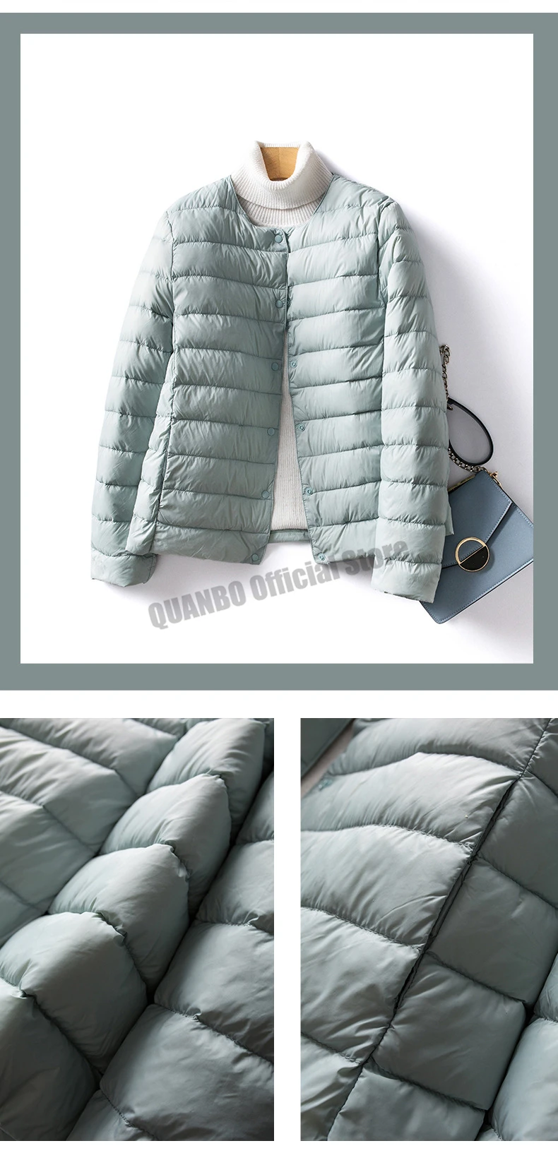 V-Neck Down Jacket — Image 22