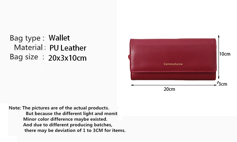 Casual Leather Long Wallet — Image 2