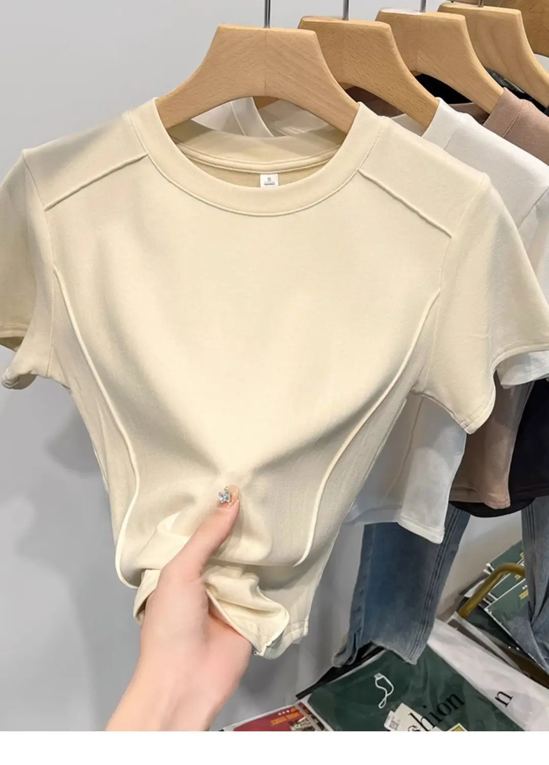 Cotton Short T-Shirt — Image 3