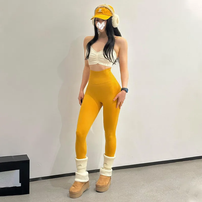 Solid High-Waisted Leggings — Image 18