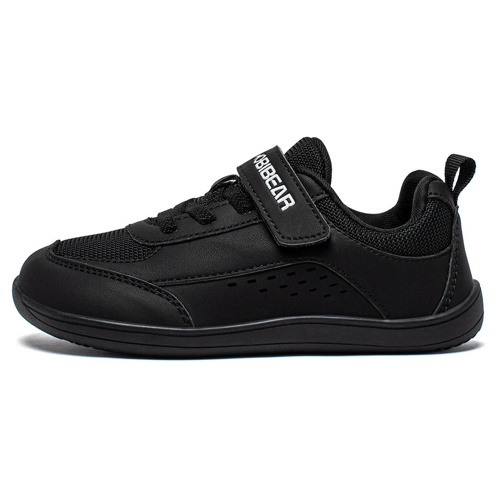Kids' Minimalist Faux Leather Mesh Sneakers — Image 18