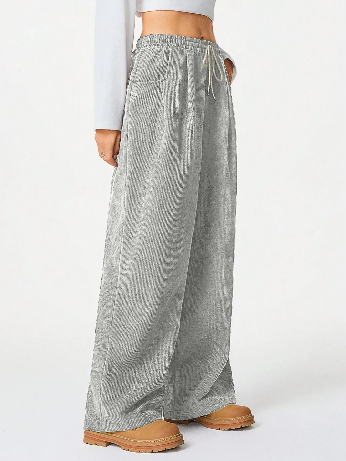 Retro Cargo Pants with Drawstring — Image 8