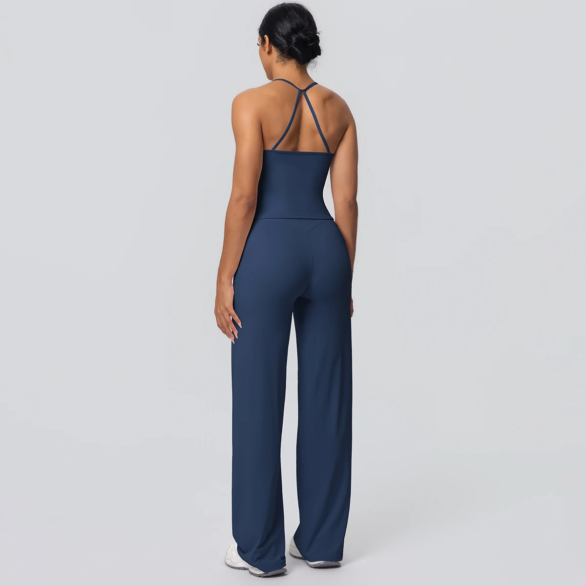 2-Piece Solid Yoga Sports Set — Image 18