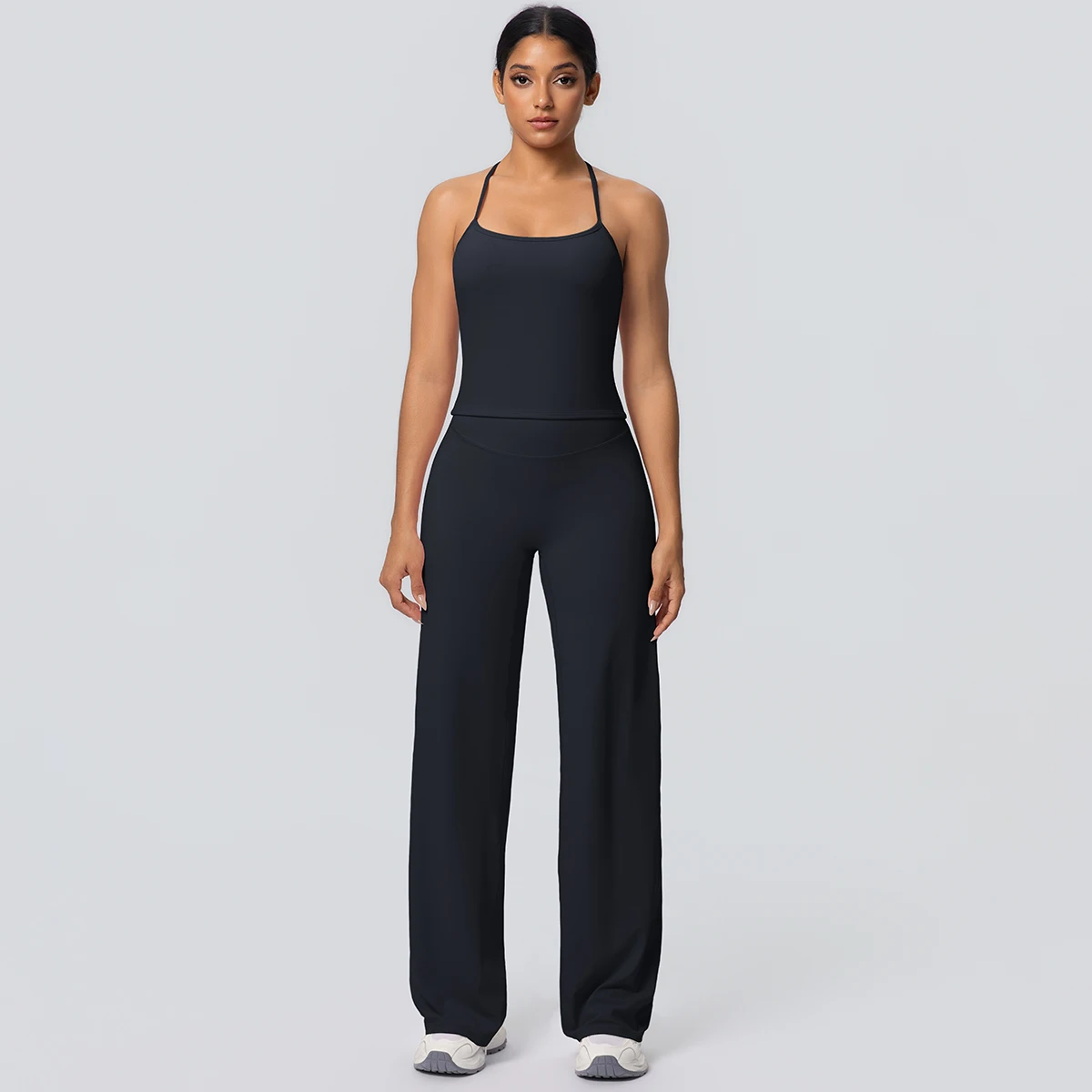 2-Piece Solid Yoga Sports Set — Image 10