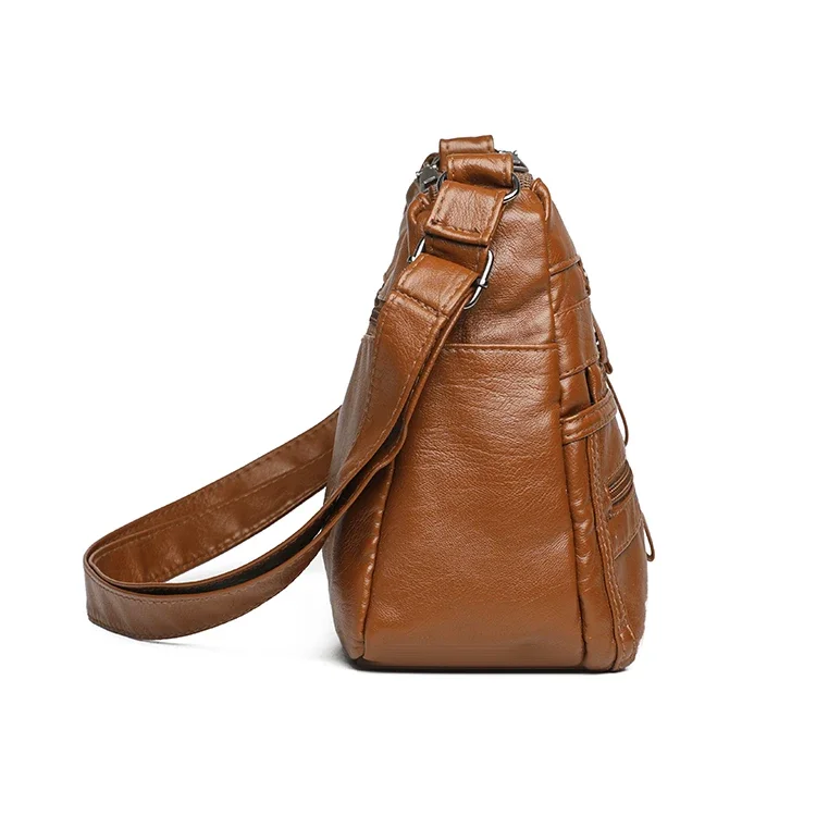 Adjustable Leather Crossbody Bag