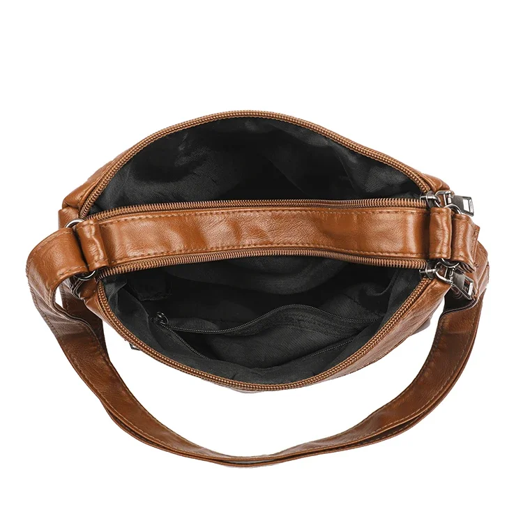 Adjustable Leather Crossbody Bag — Image 9