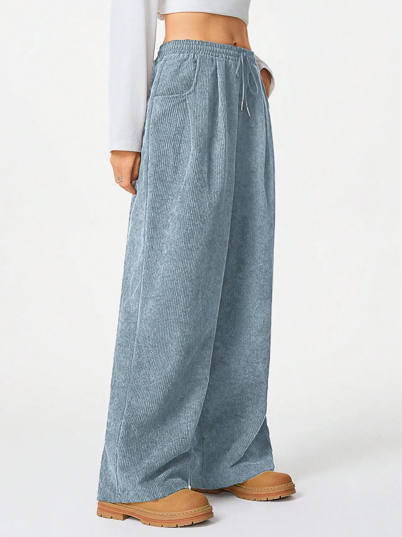 Retro Cargo Pants with Drawstring — Image 18