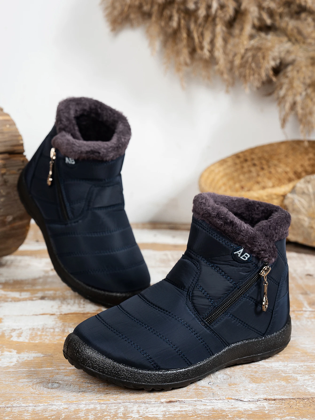 Padded Warm Solid Boots — Image 22