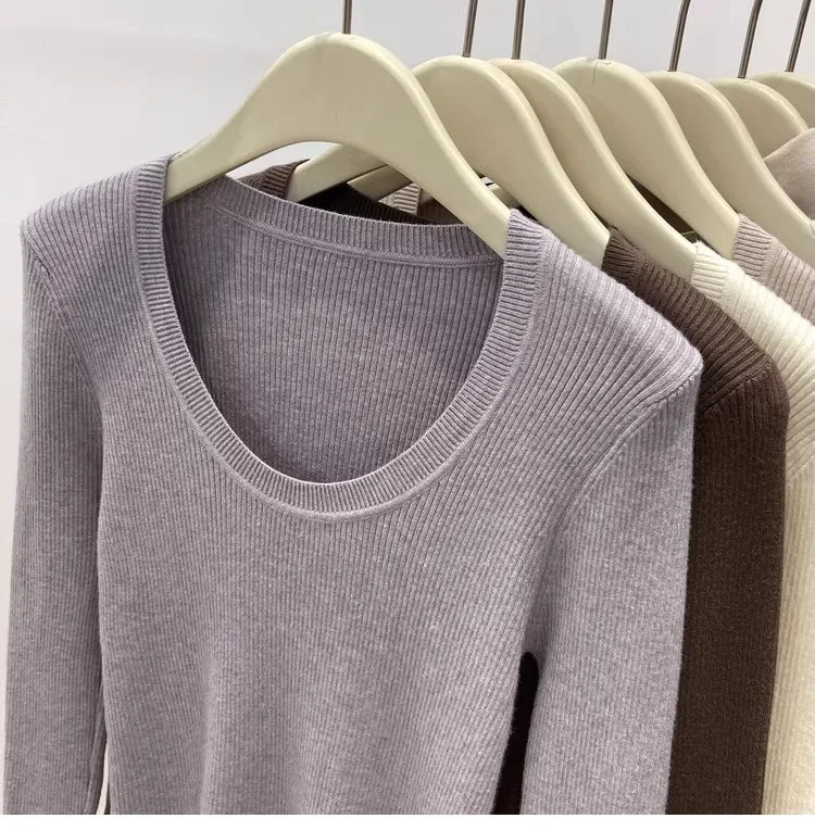 Solid Knitted Pullover — Image 20