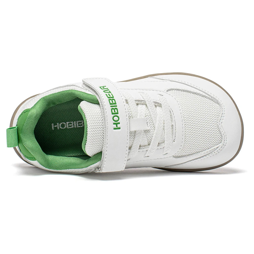 Kids' Minimalist Faux Leather Mesh Sneakers — Image 17
