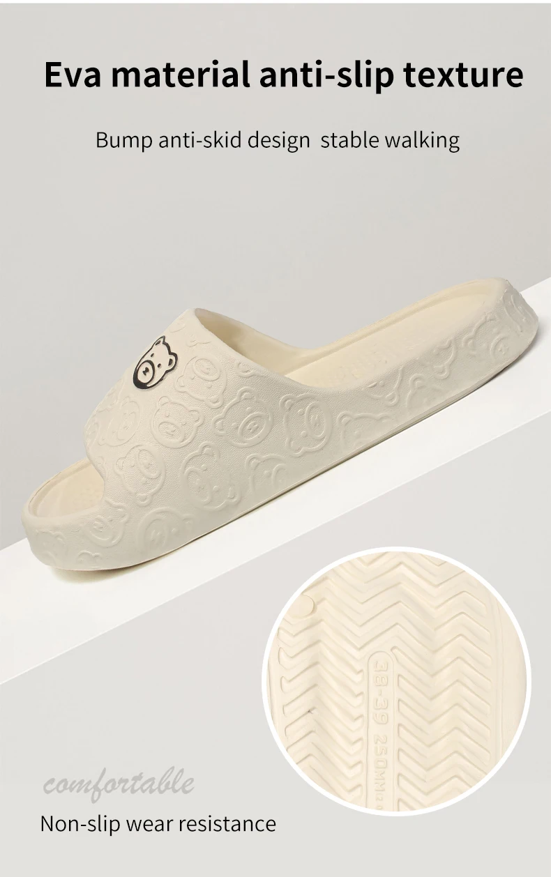 Home Slides with an Embossed Bear Pattern — Image 13
