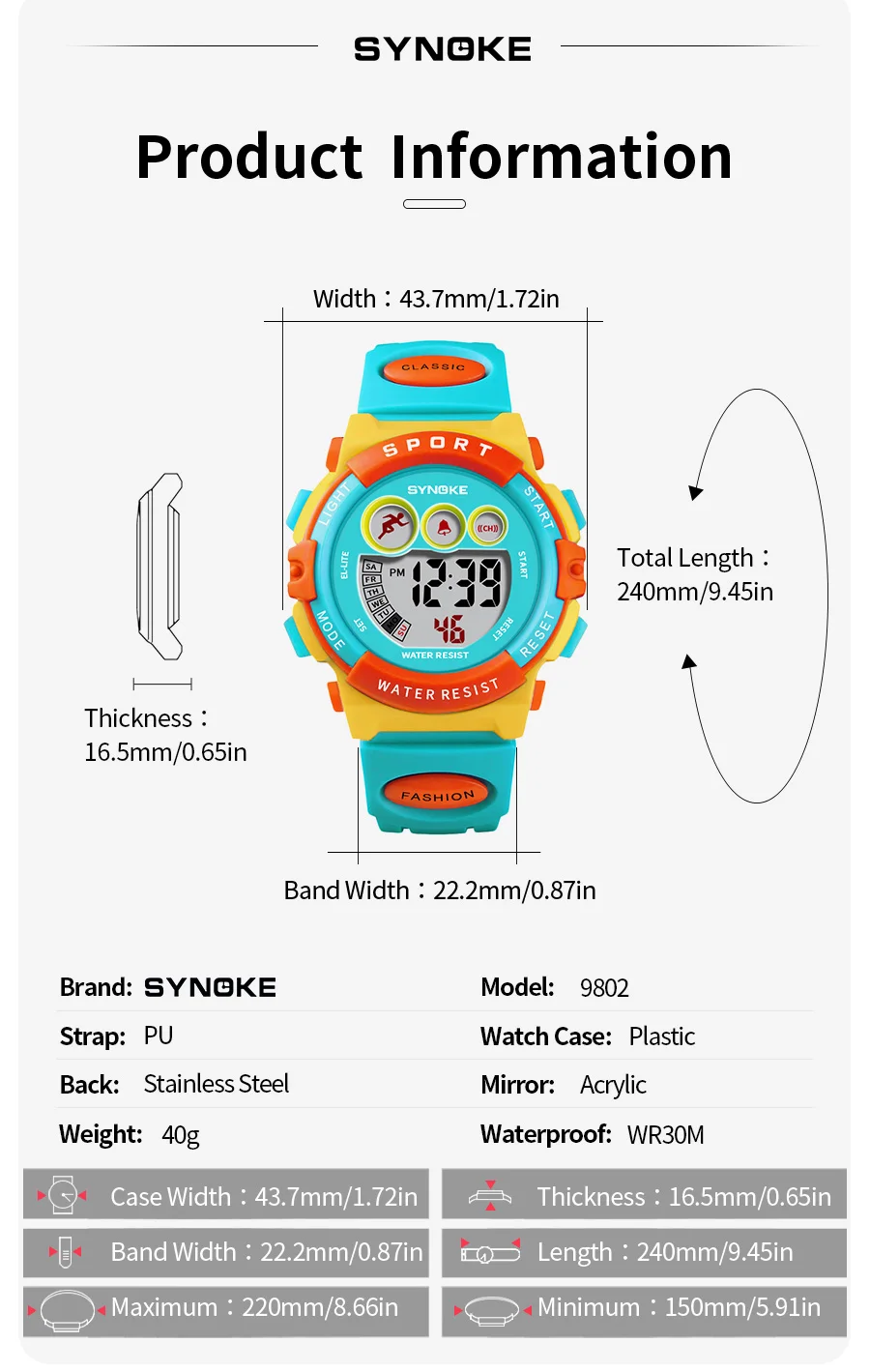 Kids' Colorful Watch — Image 7