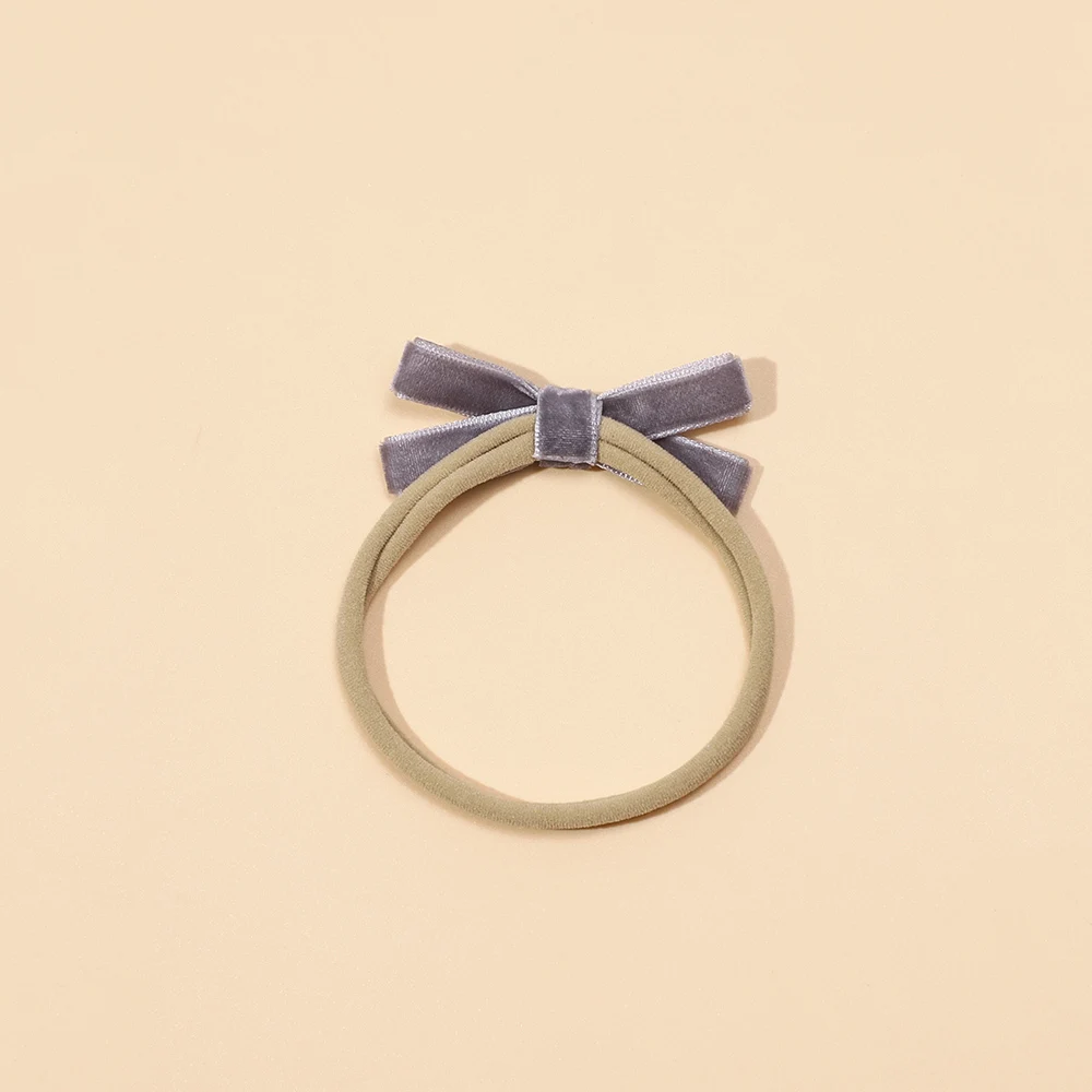 Baby 5-Piece Velvet Set with Bow — Image 11