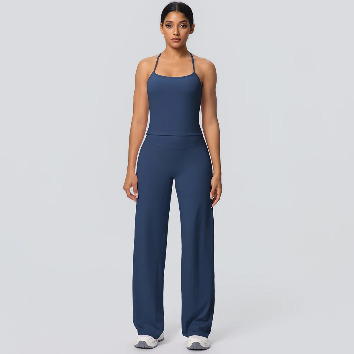 2-Piece Solid Yoga Sports Set — Image 16