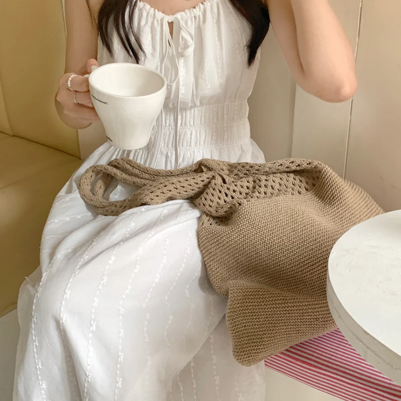 حقيبة يد كروشيه تريكو بطراز كلاسيكي — صورة 7