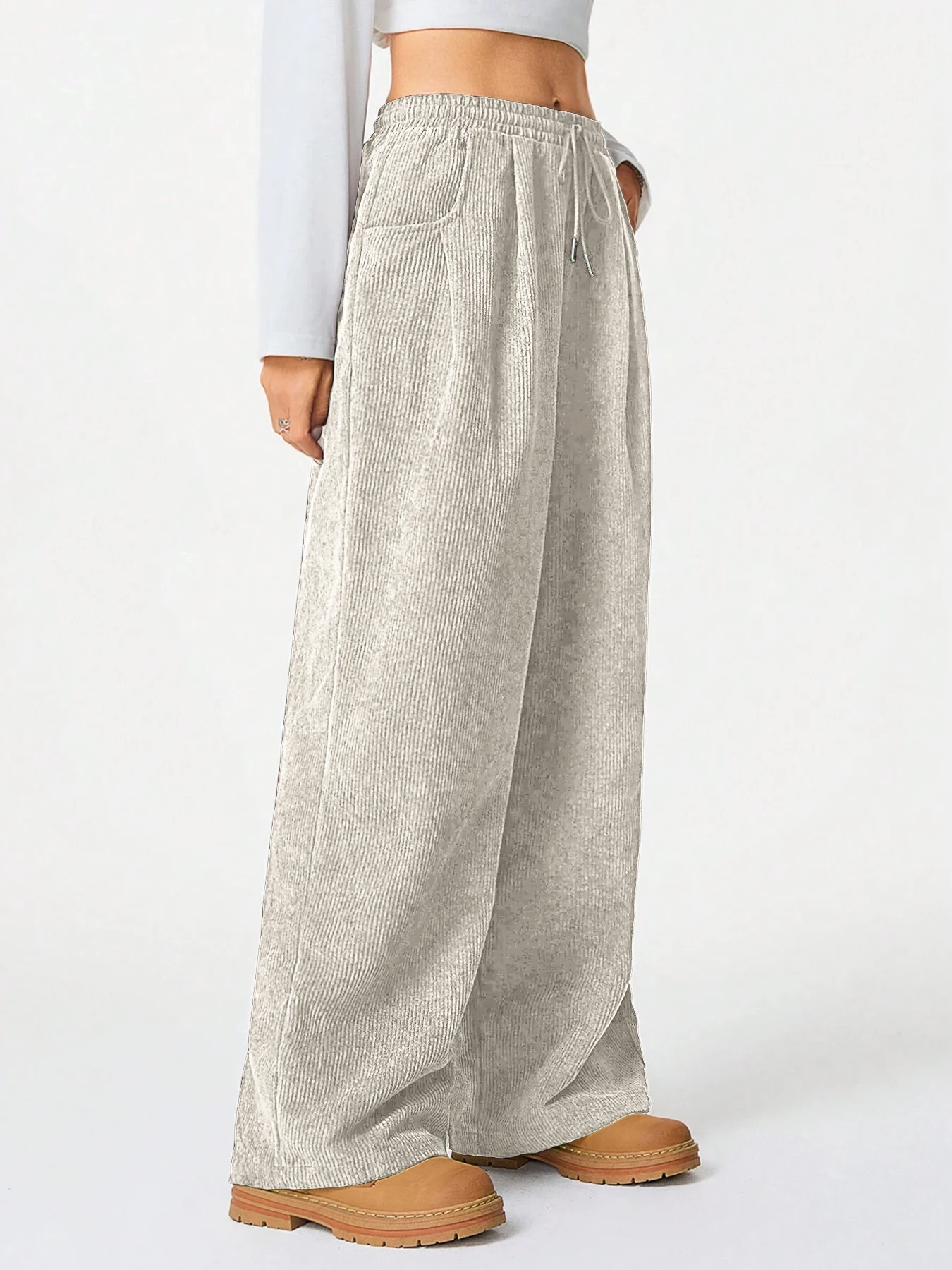 Retro Cargo Pants with Drawstring — Image 35